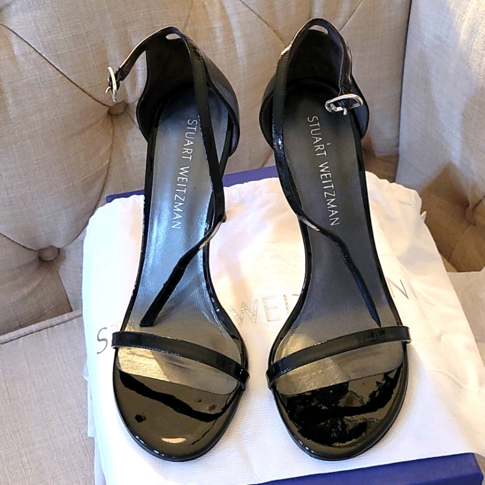 Stuart Weitzman Nudistsong Sandals 100 Black